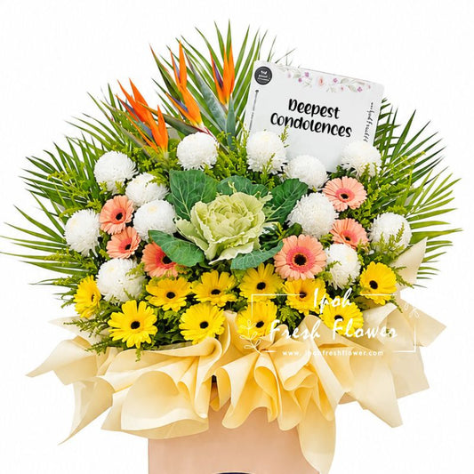 Condolence Flower Stand B9| Same Day Delivery Ipoh Taiping Perak