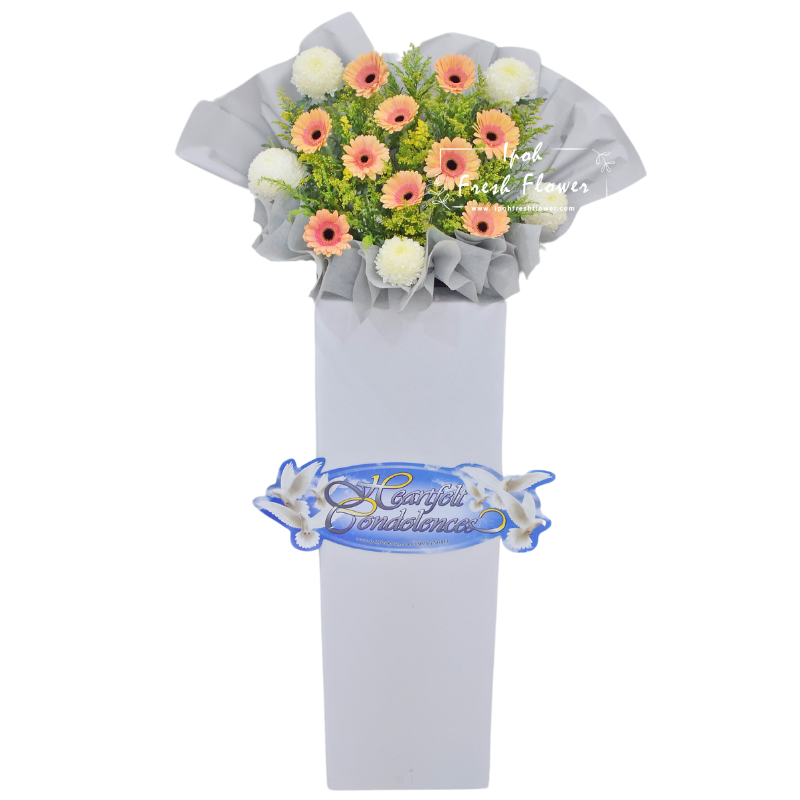Funeral Condolence Flower Stand R3| Same Day Delivery Ipoh| Below RM200