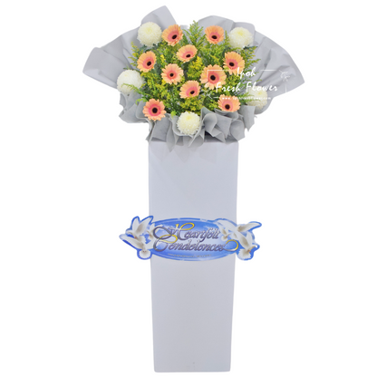 Funeral Condolence Flower Stand R3| Same Day Delivery Ipoh| Below RM200