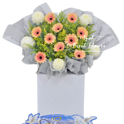 Funeral Condolence Flower Stand R3| Same Day Delivery Ipoh|Below RM200