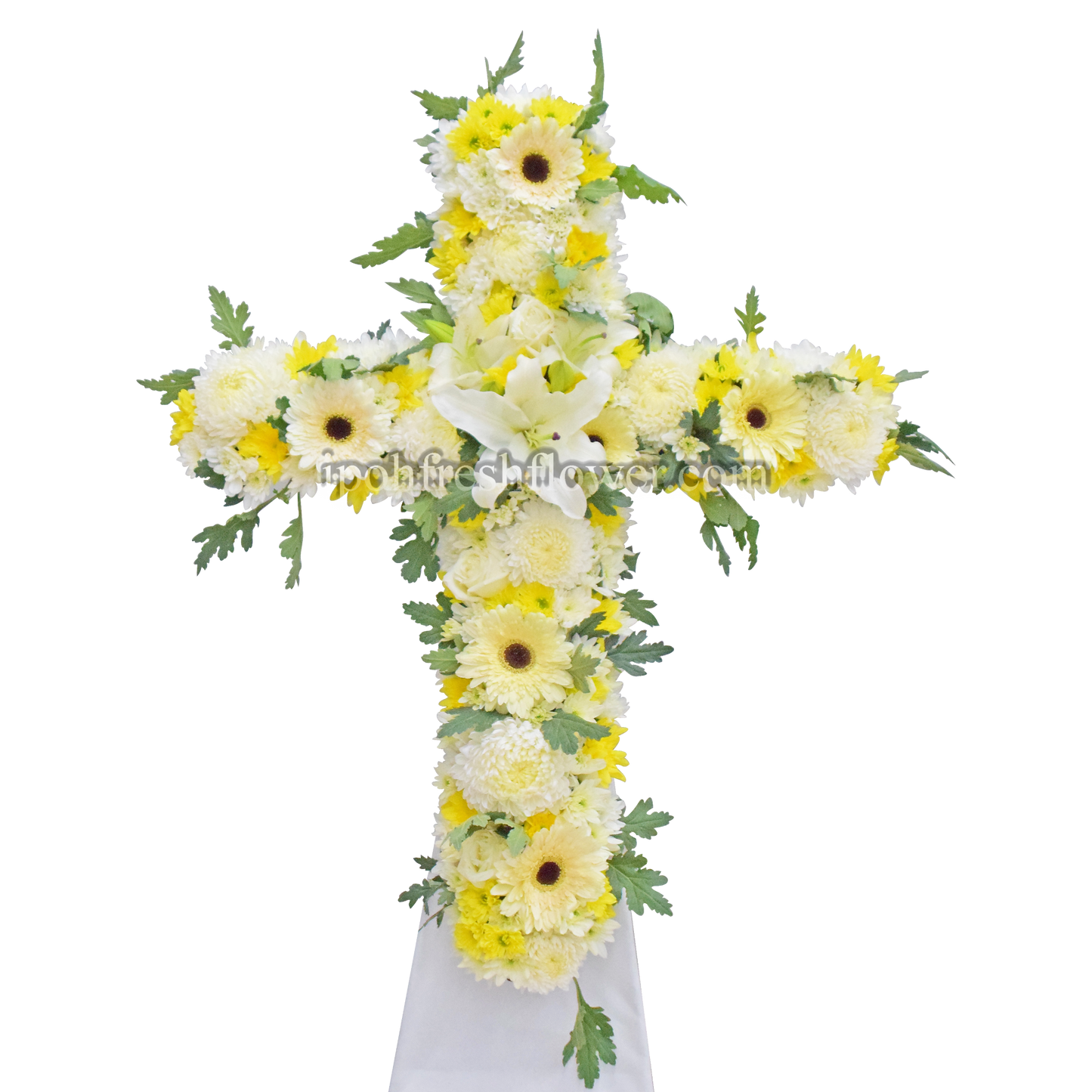 Cross Wreath & Funeral Flower Stand| Free Delivery