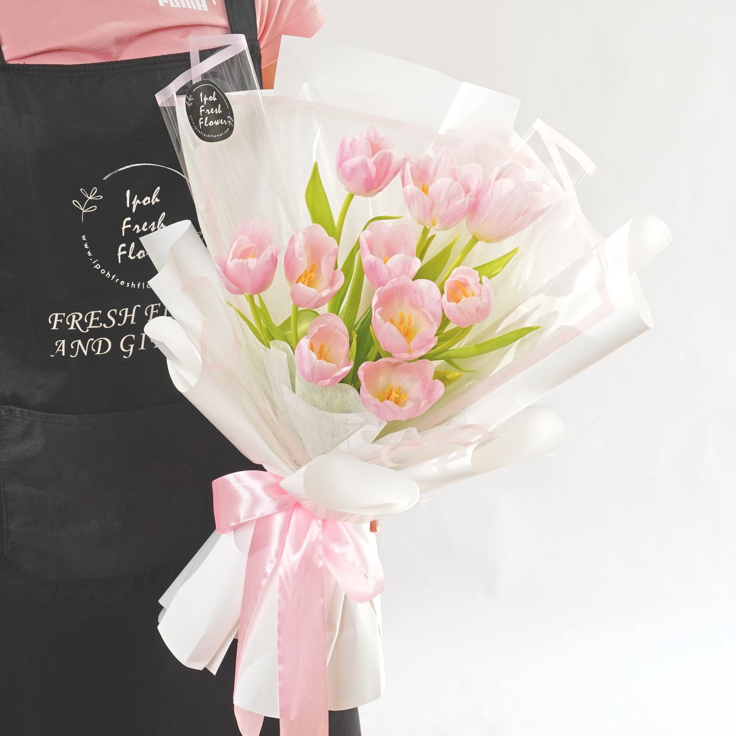 Yonina Pink Tulip Bouquet| Fresh Flower Bouquet Delivery