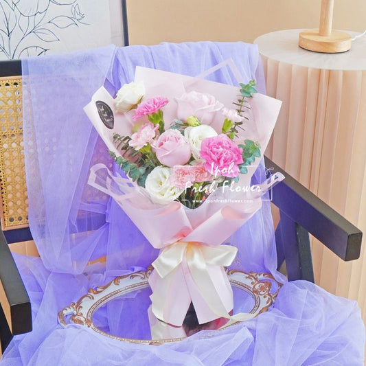 Daphne- Pink| Fresh Flower bouquet| Free delivery