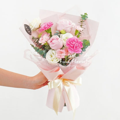 Daphne- Pink| Fresh Flower bouquet| Free delivery