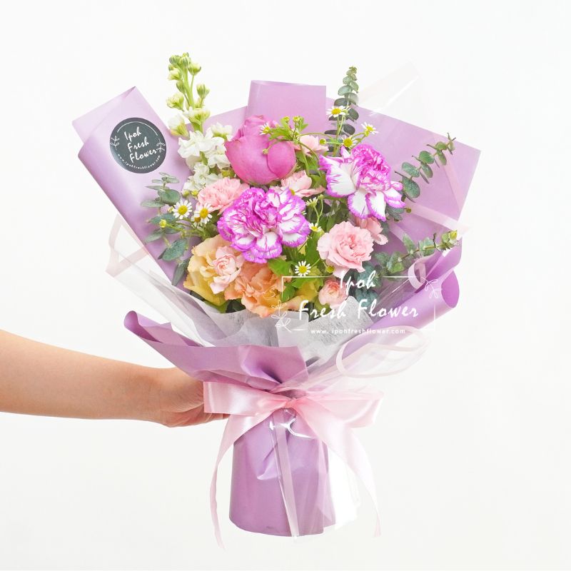 Daphne- Purple| Fresh Flower bouquet| Free delivery