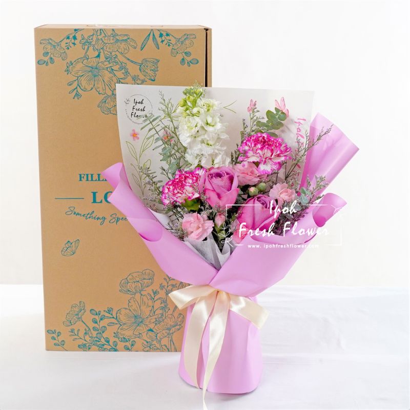 Edwina| Fresh Flower Bouquet| Same Day Delivery Ipoh Taiping