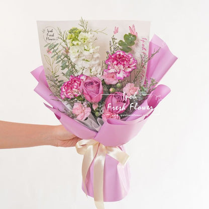 Edwina| Fresh Flower Bouquet| Same Day Delivery Ipoh Taiping