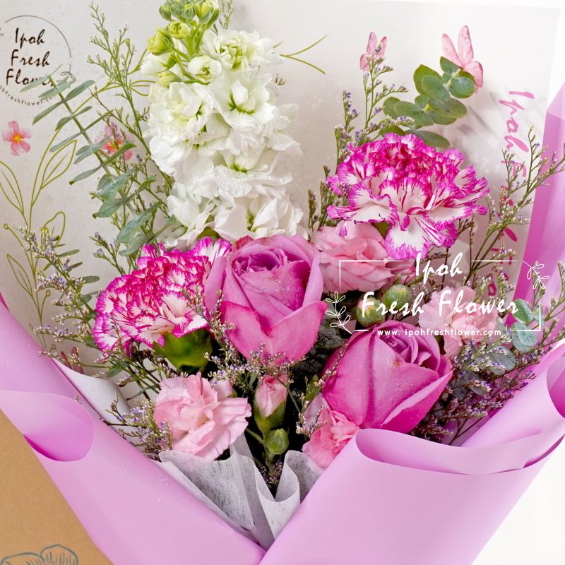 Edwina| Fresh Flower Bouquet| Same Day Delivery Ipoh Taiping