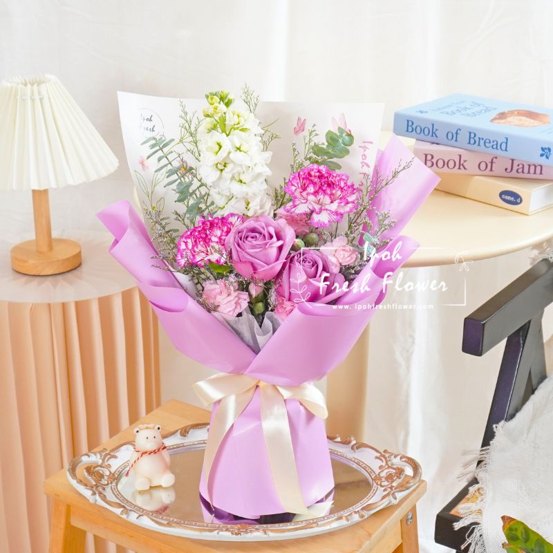 Edwina| Fresh Flower Bouquet| Same Day Delivery Ipoh Taiping