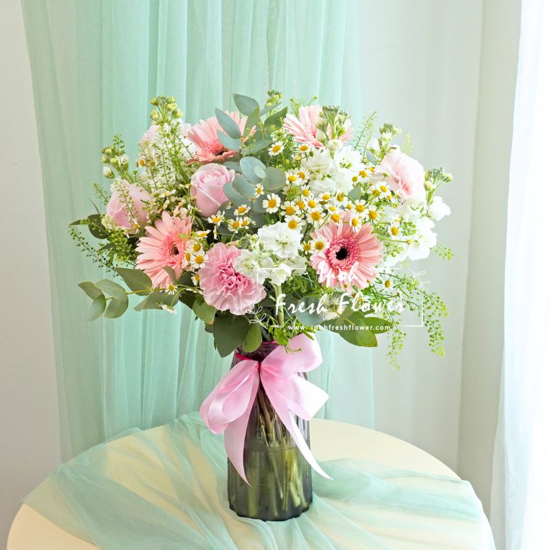 Elena | Fresh Flower Vase Arrangement | Same Day Gift Delivery