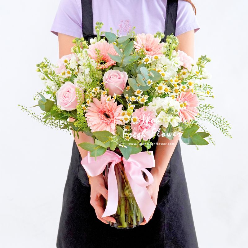 Elena | Fresh Flower Vase Arrangement | Same Day Gift Delivery