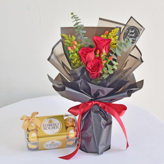 Elsa with Ferrero Chocolate| Fresh Flowers Chocolate Same Day Delivery