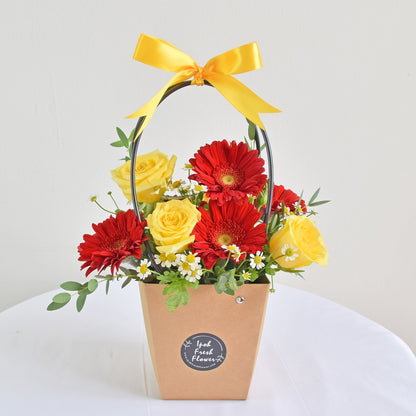 Emily| Fresh Flower Basket