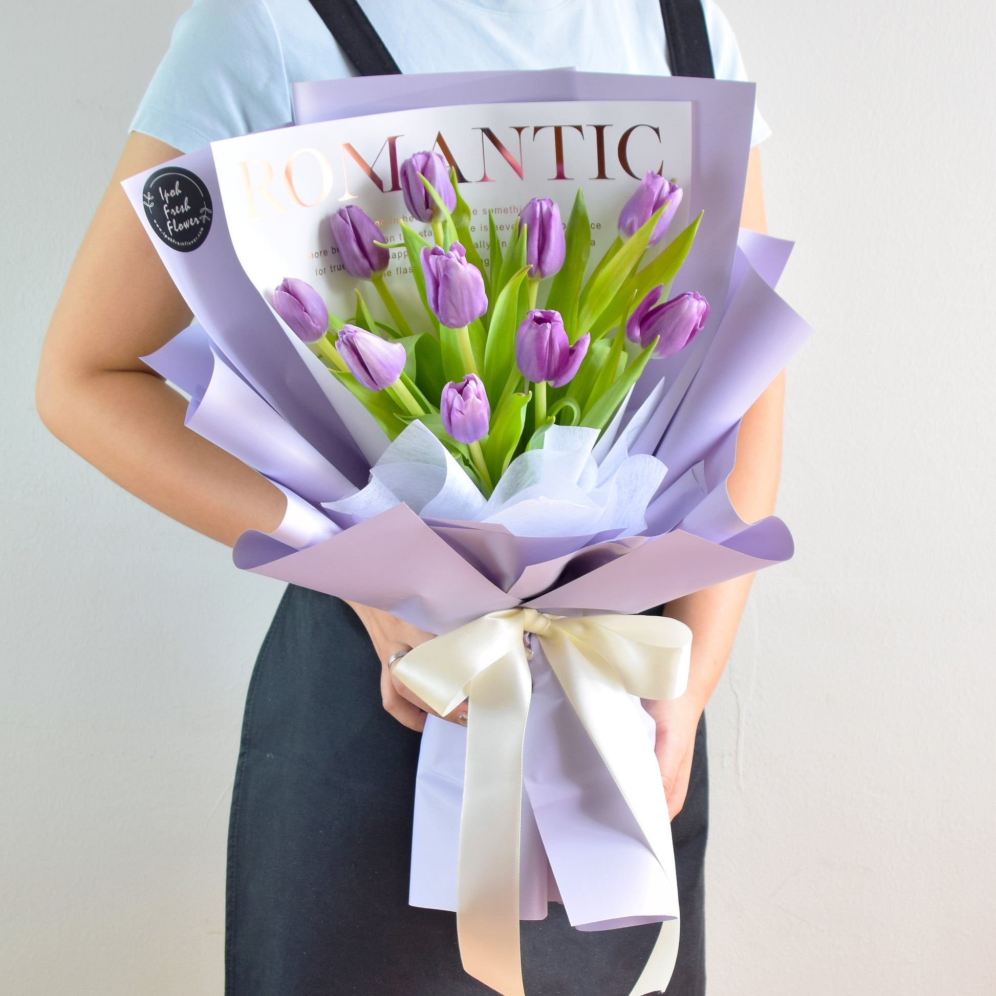 Evolet Purple Tulip Bouquet| Fresh Flower Bouquet Delivery