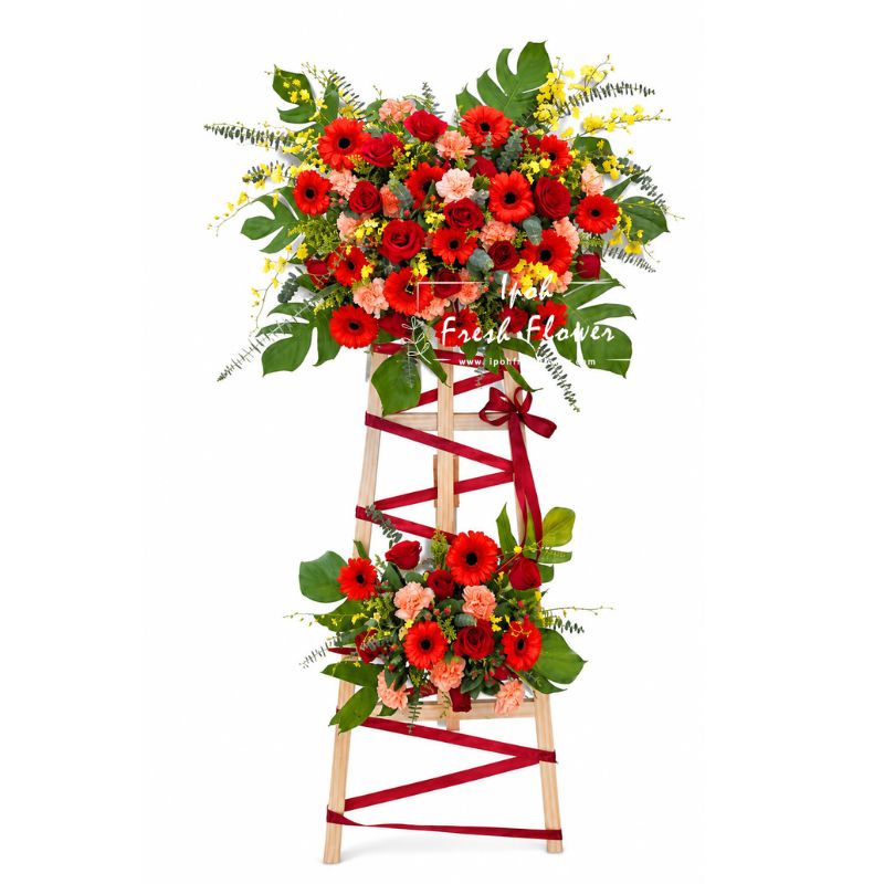 External Red| Fresh Flower Grand Opening Stand| Same Day Delivery Ipoh