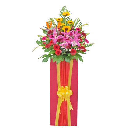 External Red| Fresh Flower Grand Opening Stand| Same Day Delivery
