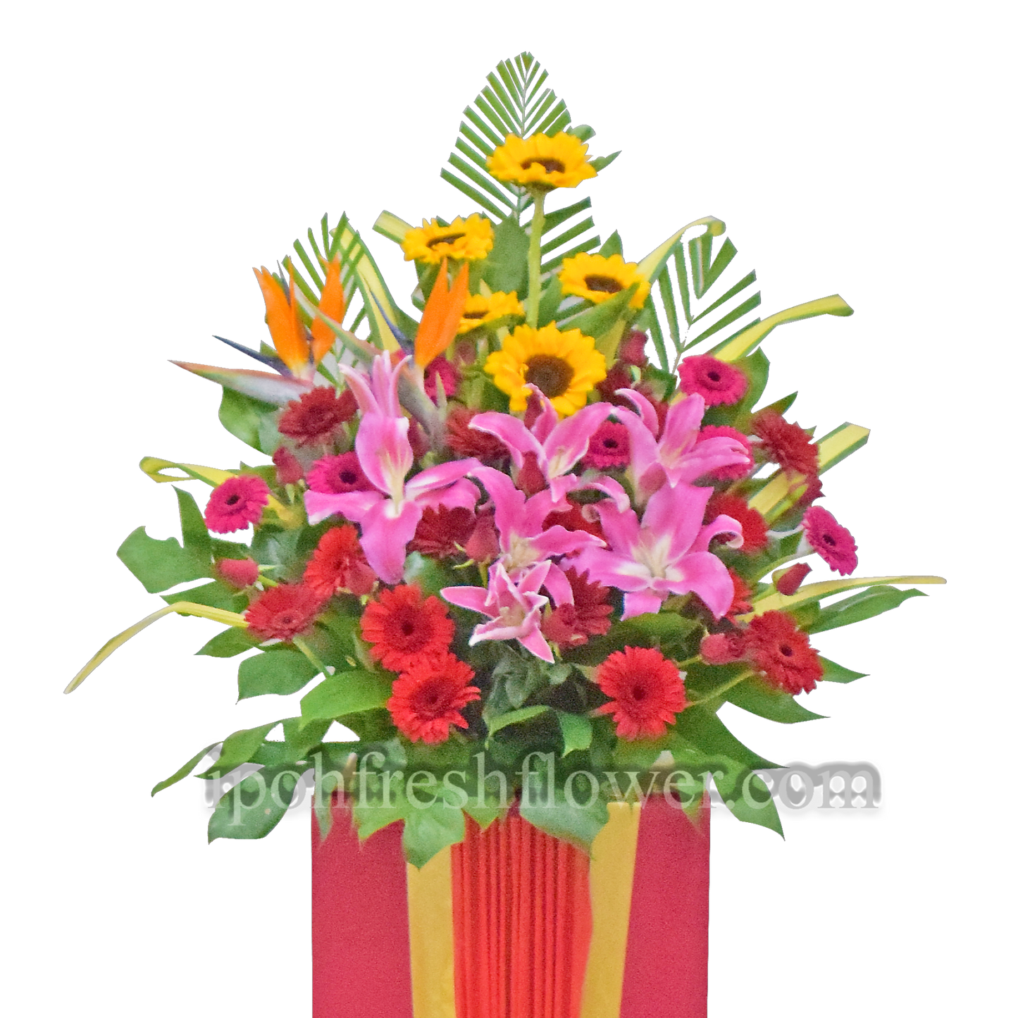 External Red| Fresh Flower Grand Opening Stand| Free Delivery