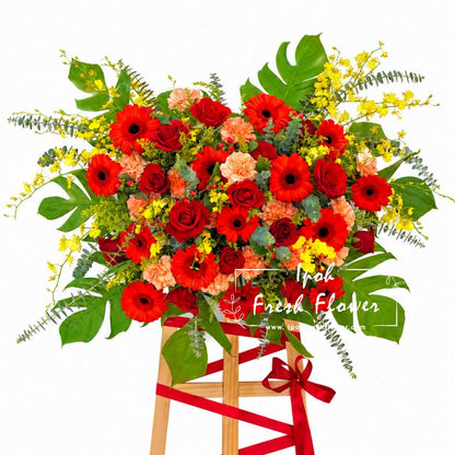 External Red| Fresh Flower Grand Opening Stand| Same Day Delivery Ipoh