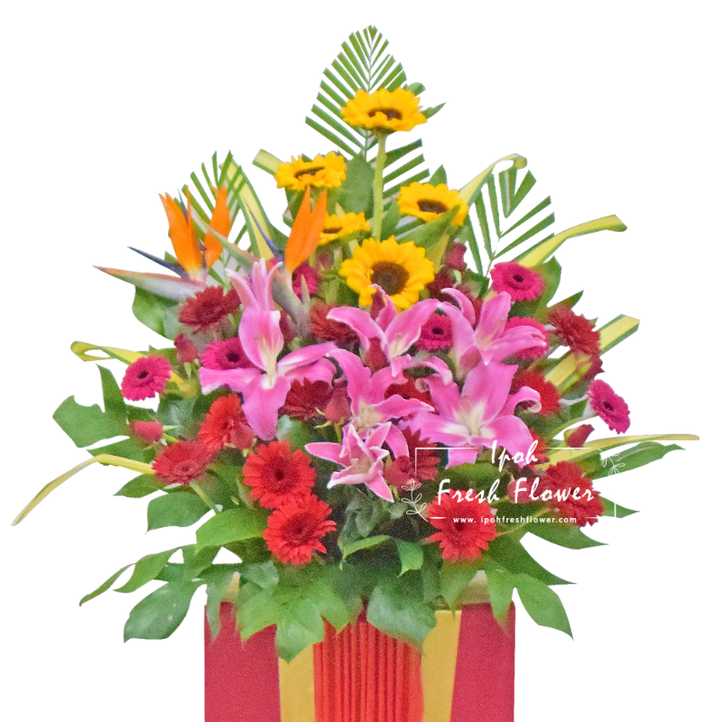 External Red| Fresh Flower Grand Opening Stand| Same Day Delivery