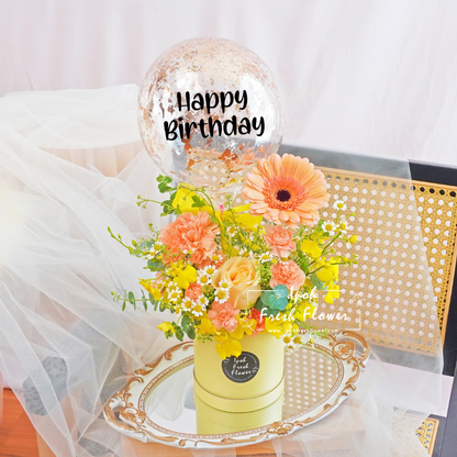 Fiamma| Balloon Flower Box| Fresh Flowers| Same Day Delivery 