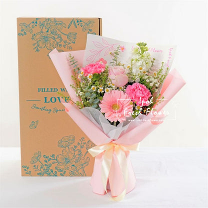 Francesca| Fresh Flower Bouquet| Same Day Delivery Ipoh Taiping