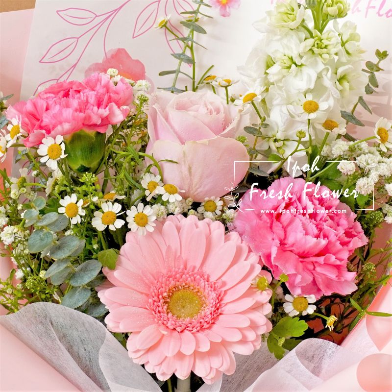 Francesca| Fresh Flower Bouquet| Same Day Delivery Ipoh Taiping