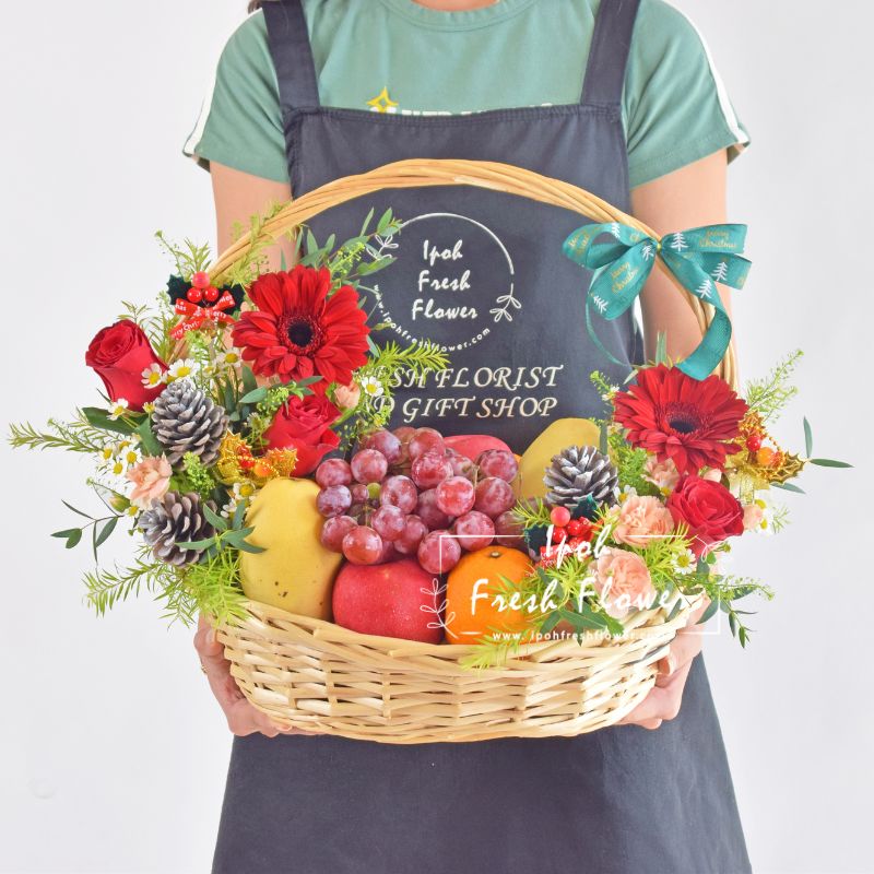 Fruit Jazzie| Christmas Fruit Basket| Same Day Delivery Ipoh