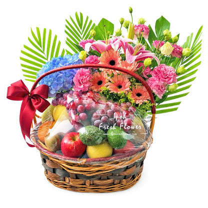 Fruity Pleasure| Fruit Basket & Wellness Gift| Same Day Delivery Ipoh