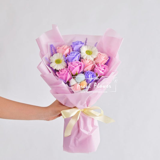 Gloria| Soap Flower Bouquet| Same Day Free Delivery