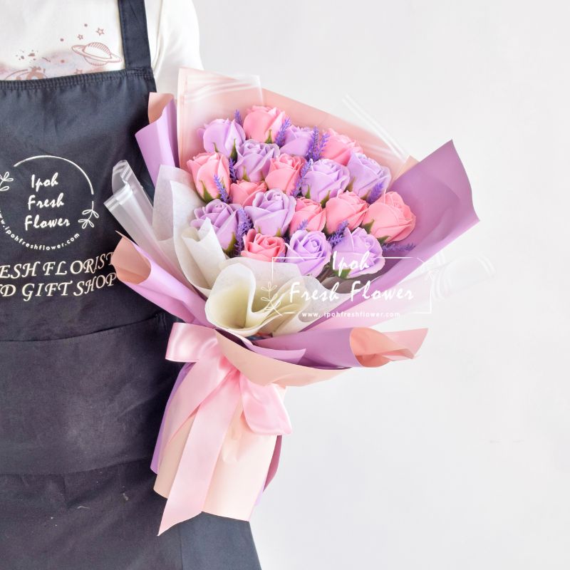 Gloria| Soap Flower Bouquet| Same Day Delivery Ipoh