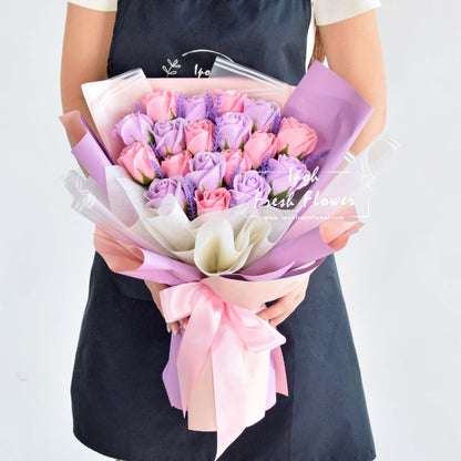 Gloria| Soap Flower Bouquet| Same Day Delivery Ipoh