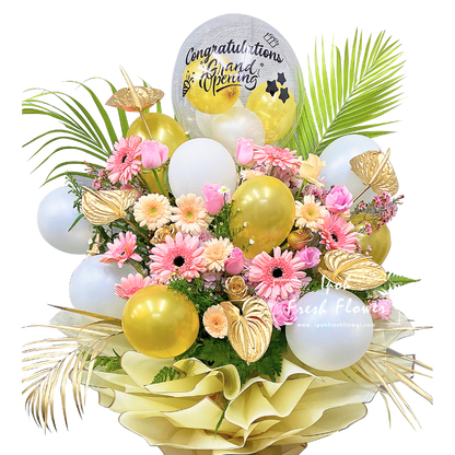 Fresh Flower Grand Opening Stand- Glorious Milestone