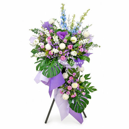 Graceful Memory| Grand Funeral Flower Stand| Same Day Delivery Ipoh Perak