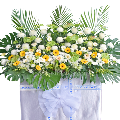 Grand Tribute Wreath| Condolence Flower Stand