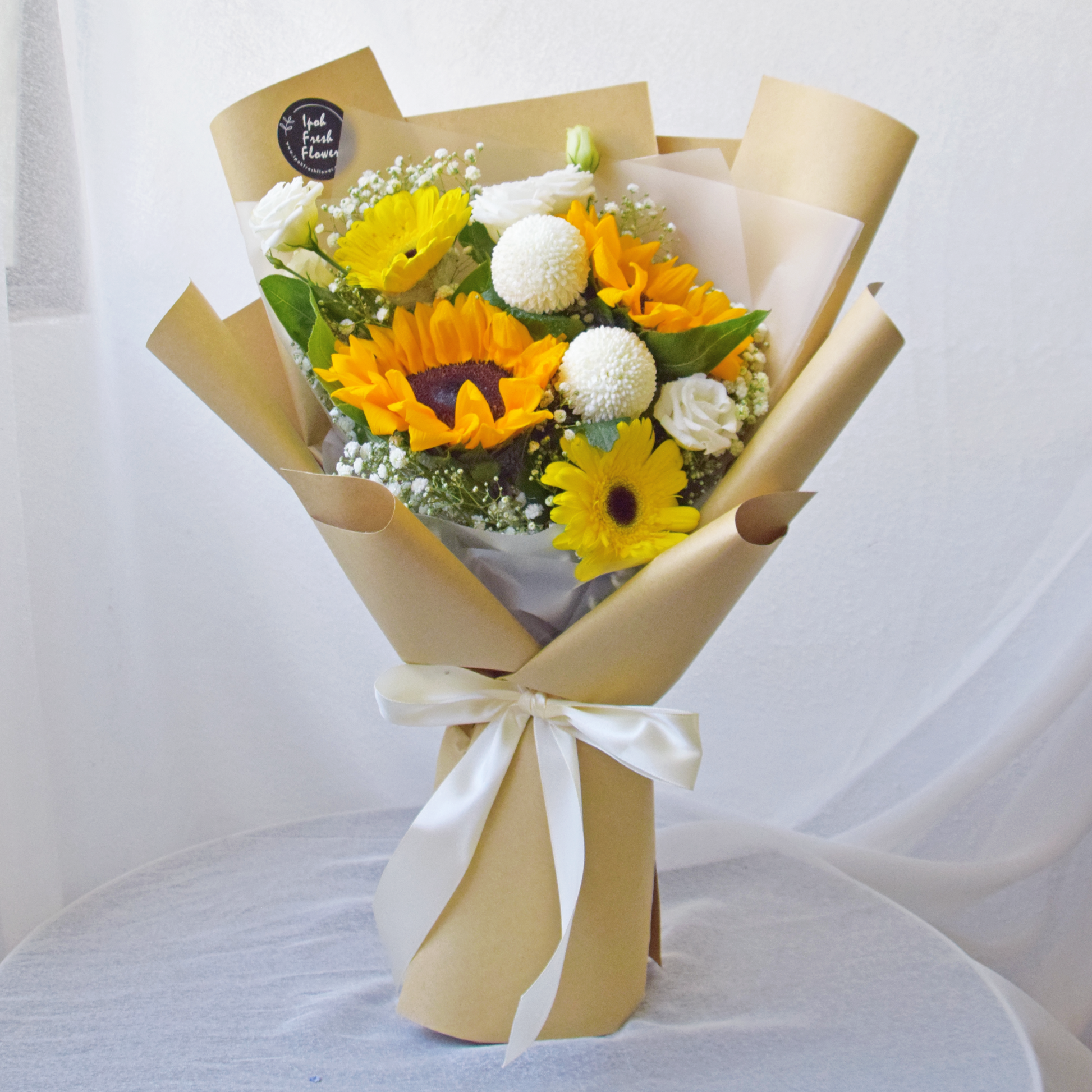 Happy Days| Sunflowers Fresh Flowers Bouquet| Same Day Delivery