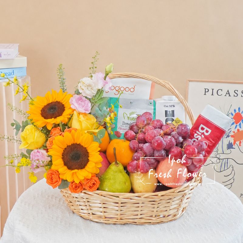Healthy Crunch |Healthy Gift & Fruit Basket |Same Day Delivery Ipoh