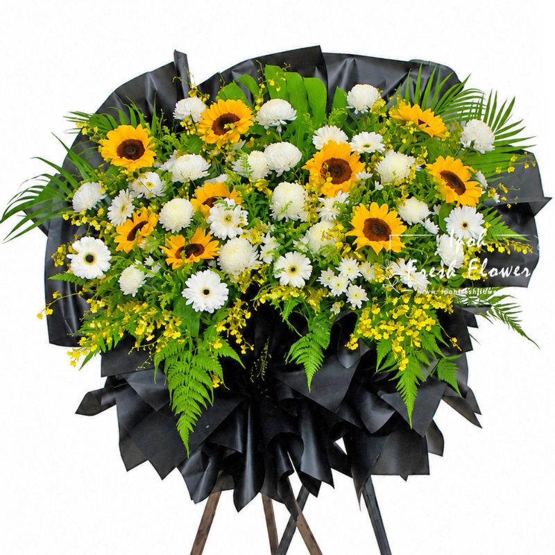Heaven’s Embrace Grand Condolence Flower Stand| Same Day Delivery Ipoh