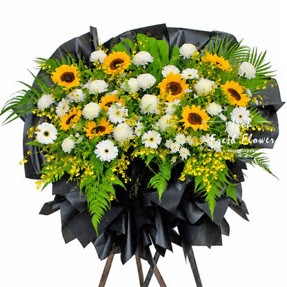 Heaven’s Embrace Grand Condolence Flower Stand| Same Day Delivery Ipoh
