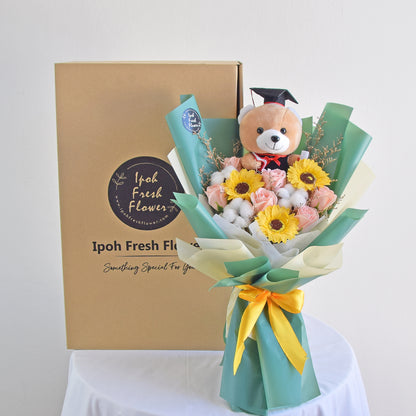 Honor Grad Soap Flowers Graduation Bouquet| Graduation Gift Delivery