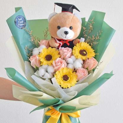 Honor Grad Soap Flowers Graduation Bouquet| Graduation Gift Delivery