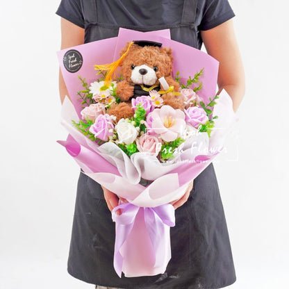 Honor Grad Soap Flowers Graduation Bouquet| Graduation Gift Delivery