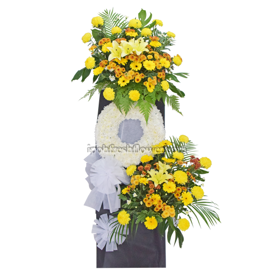 Honor and Harmony| Premium Condolence Flower Stand| Same Day Free Delivery