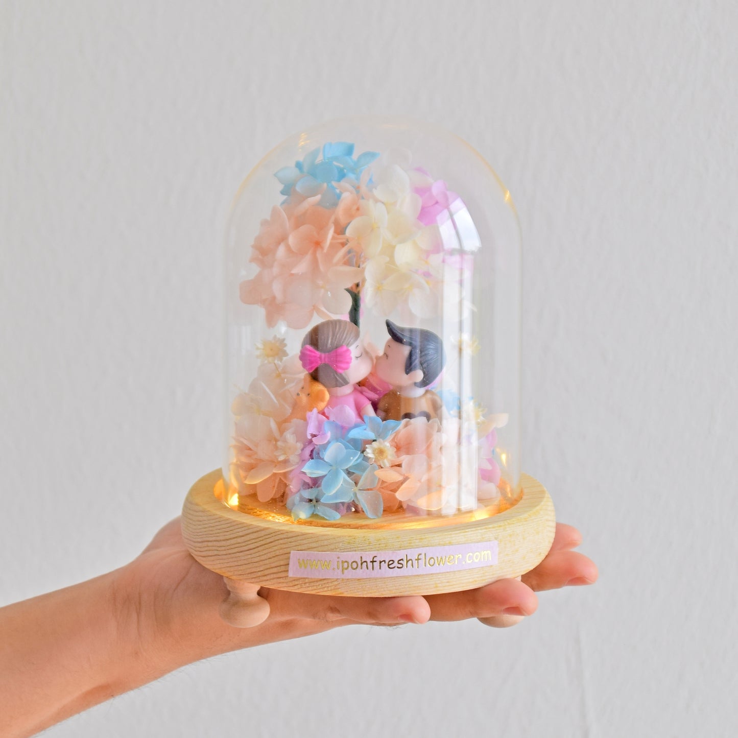 Infinity Love Preserved Flower Dome Gift Delivery| Valentine's Gift