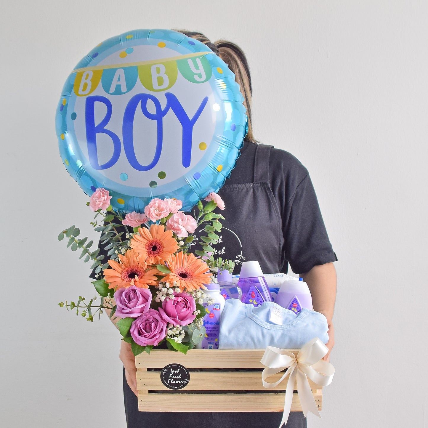 Joyful New Born Baby Boy Hamper Gift Delivery