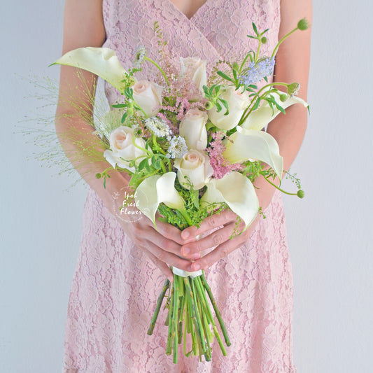 Julie Cala lilies Bridal Bouquet| Personalized Flower Bouquet For Wedding & ROM