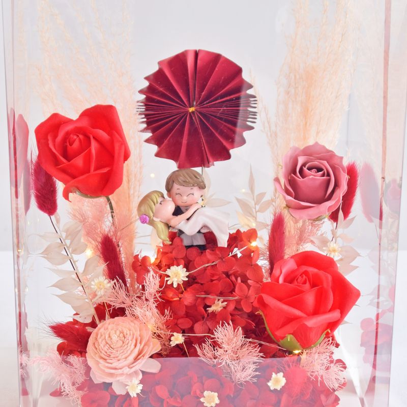 Kekkon Preserved Flower for anniversary| Same Day Delivery