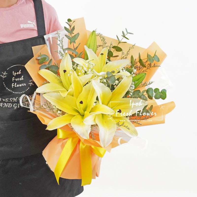 Lavish| Lilies Fresh Flower Bouquet| Same Day Delivery