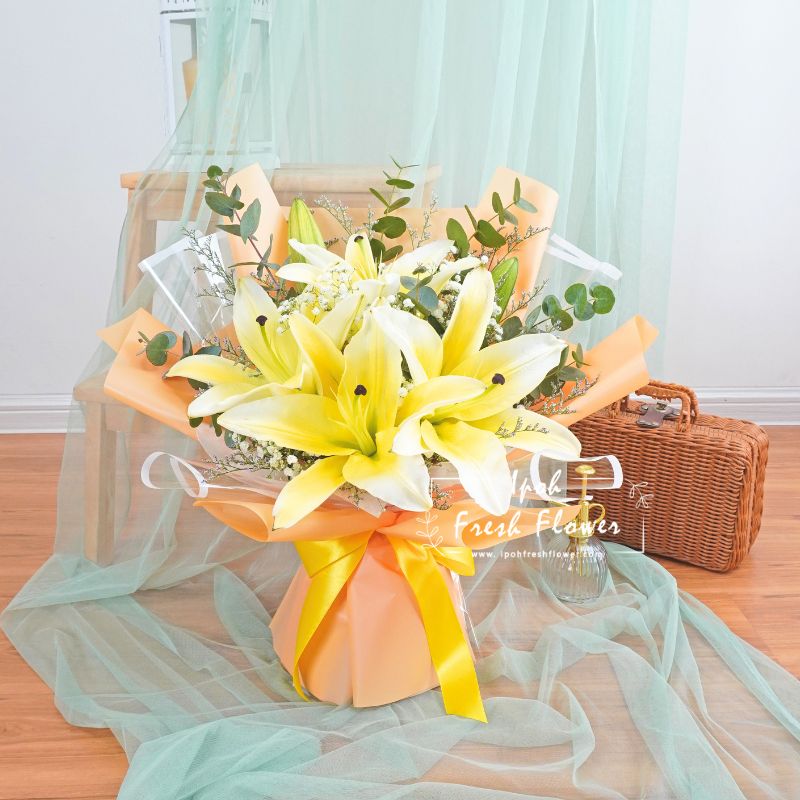 Lavish| Lilies Fresh Flower Bouquet| Same Day Delivery