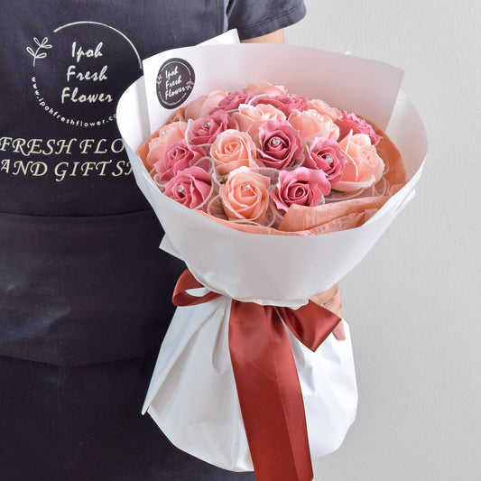 Leona| Soap Flower Bouquet| Same Day Free Delivery