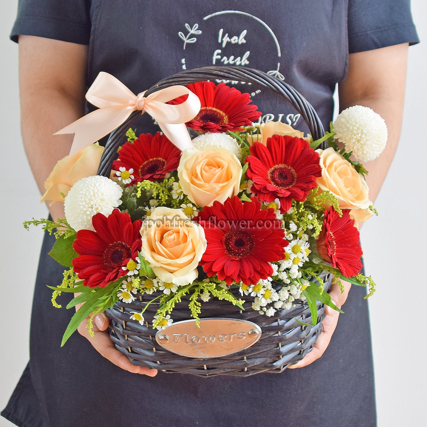 Macie| Fresh Flower Basket| Same Day Delivery
